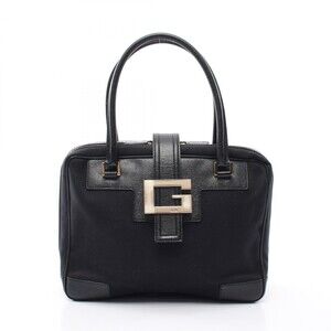 Gucci G Logo Handbag Canvas Leather #373701G44B